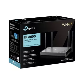 TP-Link Archer BE220 EasyMesh WiFi7 router(BE3600, 2, 4GHz/5GHz, 1xGbEWAN, 4xGbELAN)