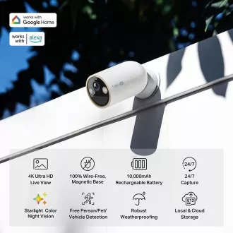 TP-Link Tapo C460 venkovní kamera (8MP, 4K, 2160p, IR 15m, WiFi, micro SD card, IP66)