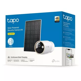 TP-Link Tapo C460 KIT venkovní kamera, solární panel (8MP, 4K, 2160p, IR 15m, WiFi, micro SD card, IP66)
