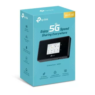 TP-Link M8550 přenosný WiFi6E router (AXE3600, 5G/4G LTE, 2, 4GHz/5GHz/6GHz, 1xGbE, 1xUSB-C, 1xnanoSIM, 1xmicroSD)