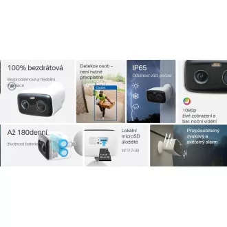 TP-Link Tapo C400 venkovní kamera (2MP, FullHD, 1080p, IR 10m, WiFi, micro SD card, IP65)