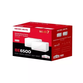 MERCUSYS Halo H37BE(2-pack) WiFi7 Mesh (BE6500, 2, 4GHz/5GHz, 2x2, 5GbELAN/WAN, 1xGbELAN/WAN)