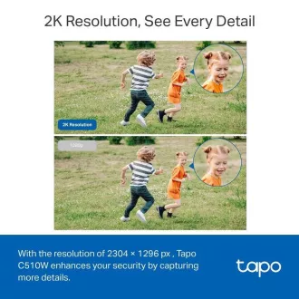 TP-Link Tapo C510W(2-pack) venkovní-outdoor kamera, (3MP, PTZ, 2K 1296p, WiFi, IR 30m, micro SD card)