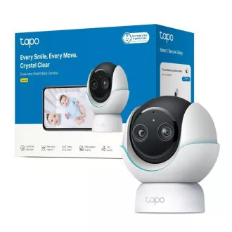 TP-Link Tapo C840 dětská chůvička s dvojitým objektivem (4MP, 2K 1440p, IR, WiFi, micro SD card)