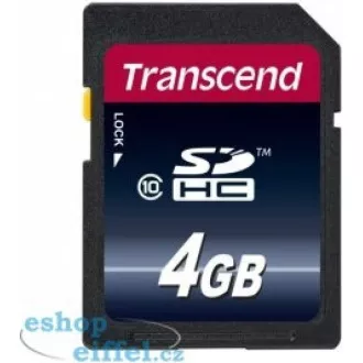 TRANSCEND SDHC karta 4GB Premium, Class 10