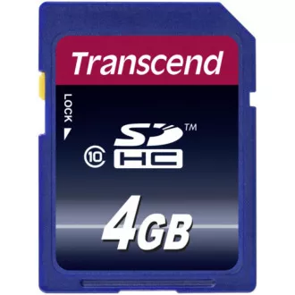 TRANSCEND SDHC karta 4GB Premium, Class 10