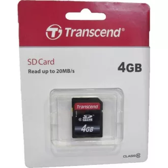 TRANSCEND SDHC karta 4GB Premium, Class 10