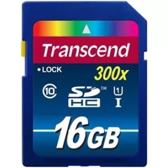 TRANSCEND SDHC karta 16GB Premium, Class 10 UHS-I, 300X (45MB/s)