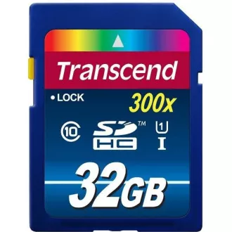 TRANSCEND SDHC karta 32GB Premium, Class 10 UHS-I, 300X TRANSCEND SDHC karta 32GB Premium, Class 10 UHS-I, 300X