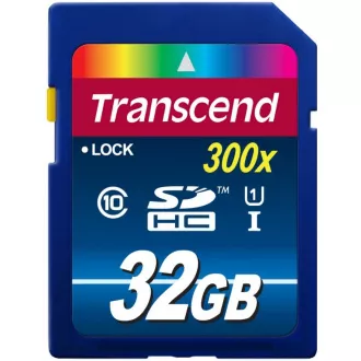 TRANSCEND SDHC karta 32GB Premium, Class 10 UHS-I, 300X TRANSCEND SDHC karta 32GB Premium, Class 10 UHS-I, 300X