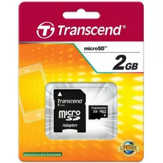 TRANSCEND MicroSD karta 2GB, bez adaptéru