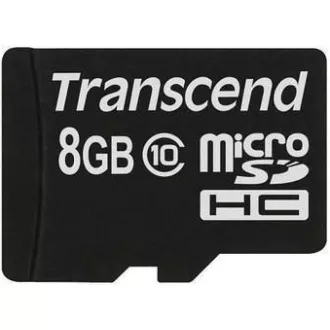 TRANSCEND MicroSDHC karta 8GB Class 10 8GB, bez adaptéru