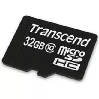 TRANSCEND MicroSDHC karta 32GB Class 10, bez adaptéru