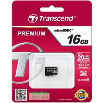 TRANSCEND MicroSDHC karta 32GB Class 10, bez adaptéru