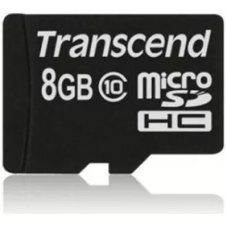 TRANSCEND MicroSDHC karta 8GB Class 10 + adaptér TRANSCEND MicroSDHC karta 8GB Class 10 + adaptér
