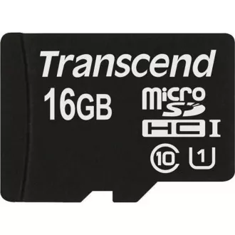 TRANSCEND MicroSDHC karta 16GB Premium, Class 10 UHS-I 300x, bez adaptéru