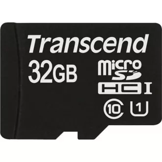 TRANSCEND MicroSDHC karta 32GB Premium, Class 10 UHS-I 300x, bez adaptéru