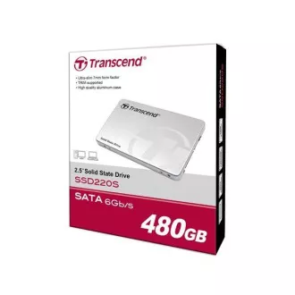 TRANSCEND SSD 220S 480GB, SATA III 6Gb/s, TLC, Aluminum case TRANSCEND SSD 220S 480GB, SATA III 6Gb/s, TLC, Aluminum case