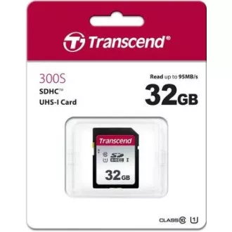 TRANSCEND SDHC karta 32GB 300S, UHS-I U1 (R:100/W:25 MB/s)