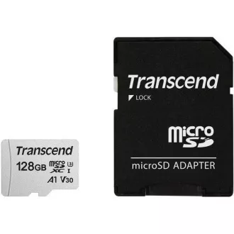 TRANSCEND MicroSDXC karta 128GB 300S, UHS-I U3 V30, bez adaptéru