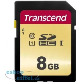 TRANSCEND SDHC karta 8GB 500S, UHS-I U1 (R:95/W:20 MB/s) TRANSCEND SDHC karta 8GB 500S, UHS-I U1 (R:95/W:20 MB/s)