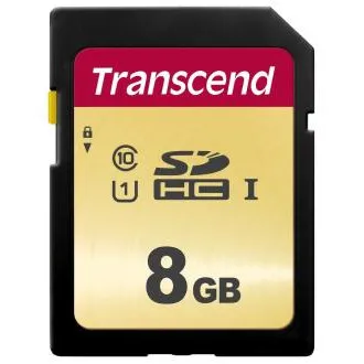 TRANSCEND SDHC karta 8GB 500S, UHS-I U1 (R:95/W:20 MB/s) TRANSCEND SDHC karta 8GB 500S, UHS-I U1 (R:95/W:20 MB/s)