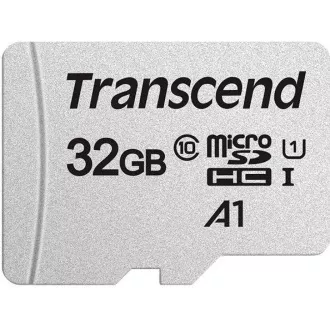 TRANSCEND MicroSDHC karta 32GB 300S, UHS-I U1 + adaptér