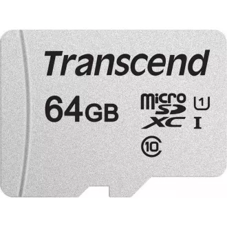 TRANSCEND MicroSDXC karta 64GB 300S, UHS-I U1 + adaptér
