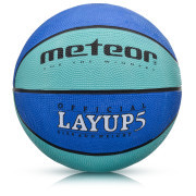 Basketbalový míč METEOR LAYUP vel.5, modrý