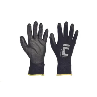 BUNTING BLACK rukavice nylon. PU dlaň 6 BUNTING BLACK rukavice nylon. PU dlaň 6