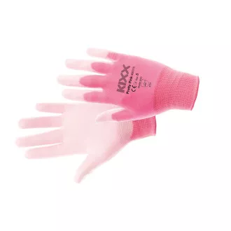 PRETTY PINK rukavicenylonové PU dla růžová 8