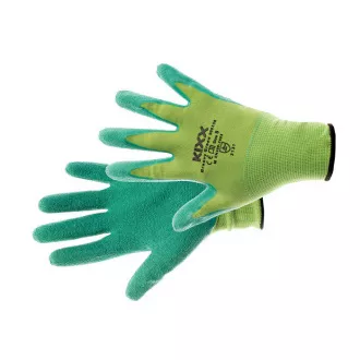 GROOVY GREEN rukavice nylon latex zelená 10
