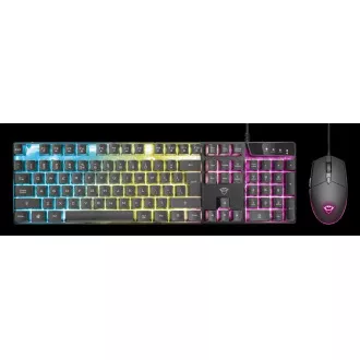 TRUST set klávesnice + myš GXT 838 Azor Gaming Combo US