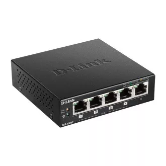 D-Link DES-1005P B1 5-Port 10/100 PoE Desktop Switch, 4x PoE+, 60W pro PoE