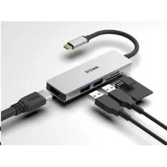 D-Link DUB-M530 5-in-1 USB-C Hub with HDMI and SD/microSD Card Reader