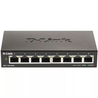 D-Link DGS-1100-08V2 8-port Gigabit Smart Managed switch, fanless