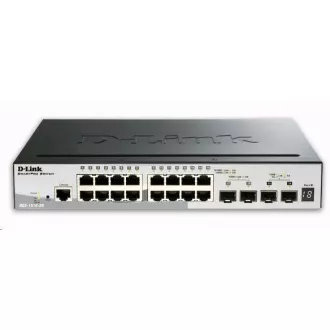 D-Link DGS-1510-20 20-Port Gigabit Stackable SmartPro Switch, 16x gigabit RJ45, 2x 10G SFP+ port, 2x SFP port