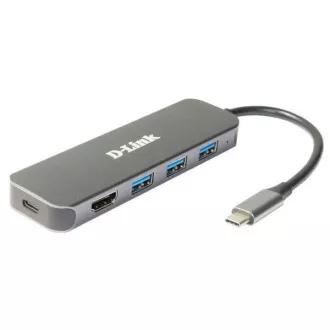 D-Link DUB-2333 USB-C Hub with HDMI and 3x USB3.0, mini docking station