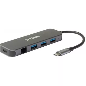 D-Link DUB-2334 USB-C Hub with Gigabit Ethernet and 3x USB3.0