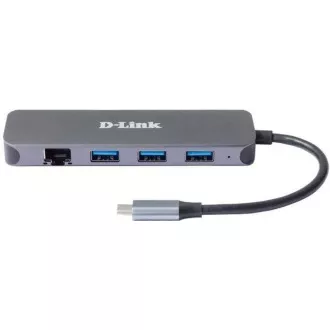 D-Link DUB-2334 USB-C Hub with Gigabit Ethernet and 3x USB3.0