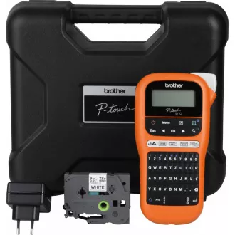 BROTHER tiskárna štítků PT-E110VP - 12mm, pásky TZe - popisovač - pro elektrikáře - s kufrem