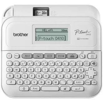 BROTHER tiskárna štítků PT-D410 - 18mm, pásky TZe USB, stolní model, provoz na AA baterie 6ks