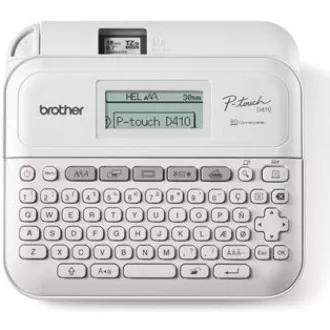 BROTHER tiskárna štítků PT-D410 - 18mm, pásky TZe USB, stolní model, provoz na AA baterie 6ks