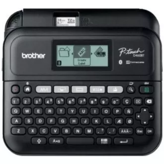 BROTHER tiskárna štítků PT-D460BTVP, 18mm pásky, USB, kufřík, velký grafický displej