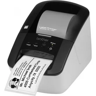 BROTHER tiskárna štítků QL-700 - 62mm, termotisk, USB, Profesionální Tiskárna Štítků