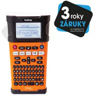 BROTHER tiskárna štítků PT-E300VP - 18mm, pásky TZe, mobilní, s kufrem, Tiskárna Štítků pro průmysl a elekt - popisovač