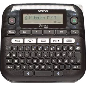 BROTHER tiskárna štítků PT-D210VP - 12mm, pásky TZe v kufříku - popisovač