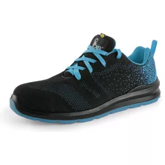 Obuv polobotka CXS TEXLINE SILBA S1P ESD, černo - modrá, vel.38