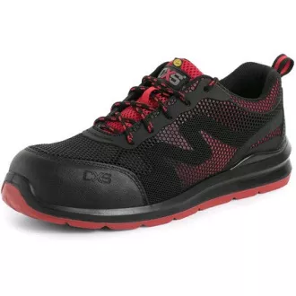 Obuv polobotka CXS ISLAND PAROS S1P ESD, černo - červená, vel. 48