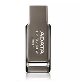 ADATA Flash Disk 64GB UV131, USB 3.1 DashDrive, Chromium Grey, šedá
